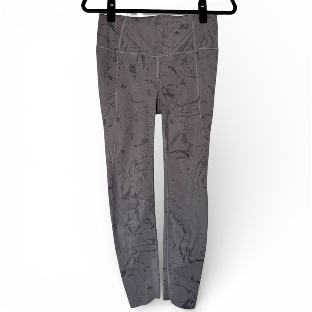 Athleta Velocity Stash Pocket 7/8 Tight Marble Gray XS Leggings - Picture 4 of 9
